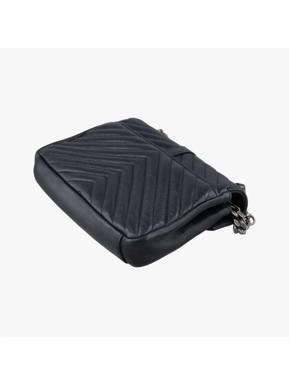 Saint Laurent Carre Black Leather Shoulder Bag
